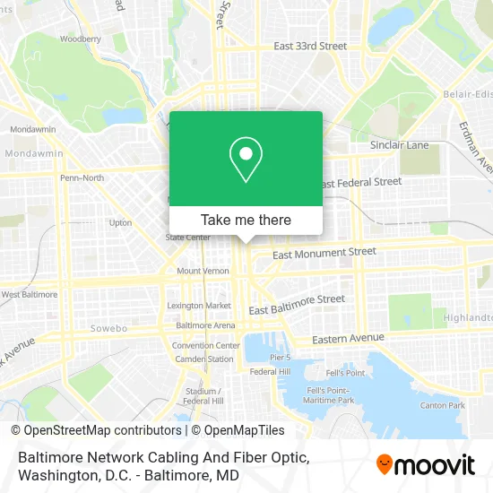 Baltimore Network Cabling And Fiber Optic map