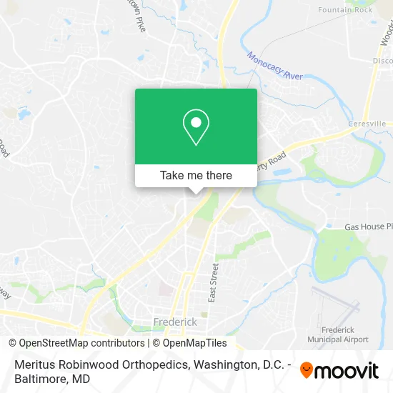 Meritus Robinwood Orthopedics map