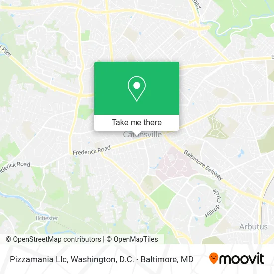 Pizzamania Llc map