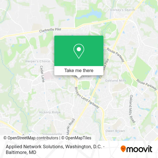 Applied Network Solutions map
