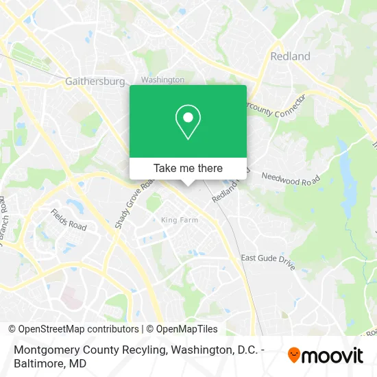 Montgomery County Recyling map