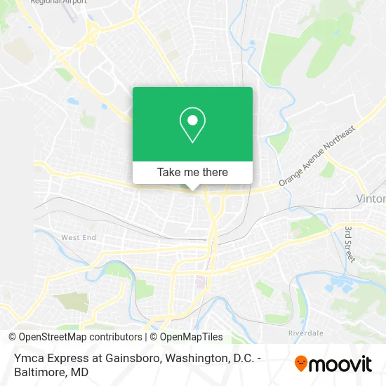 Ymca Express at Gainsboro map