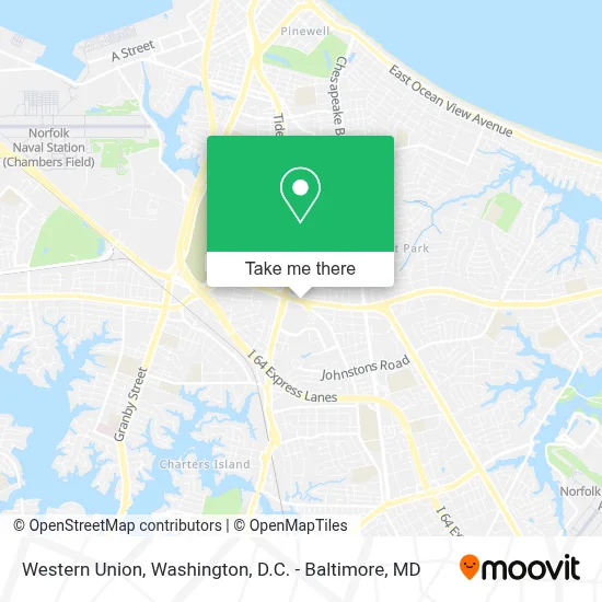 Western Union map