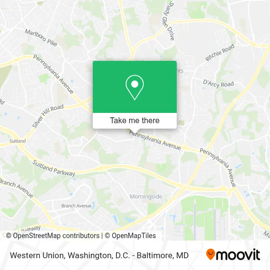 Western Union map