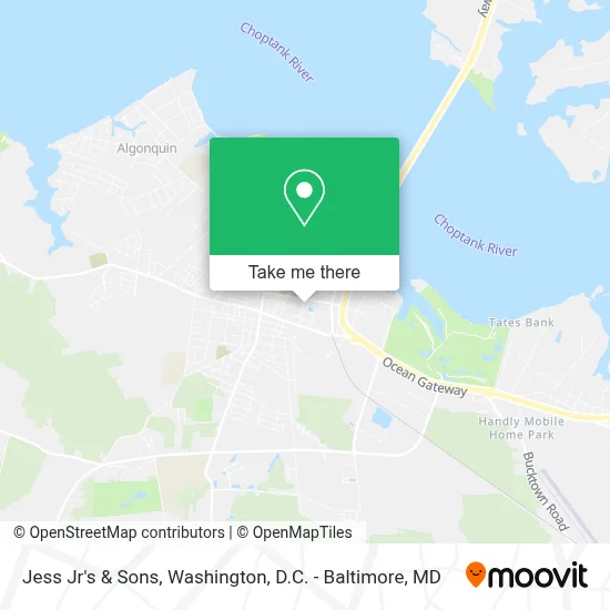 Jess Jr's & Sons map