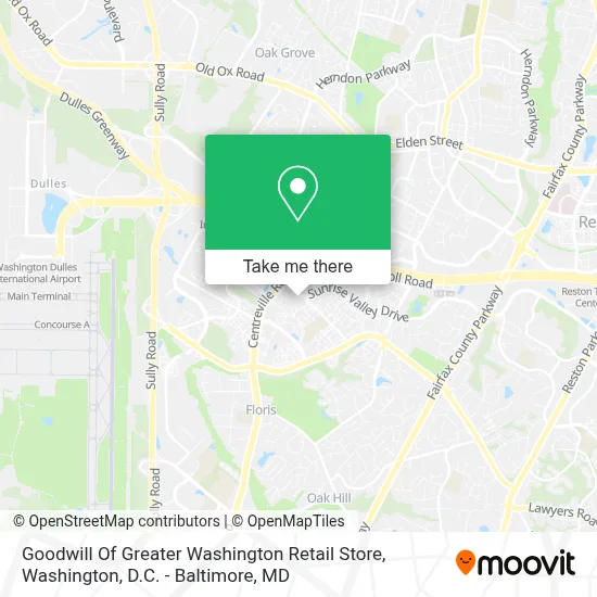 Goodwill Of Greater Washington Retail Store map