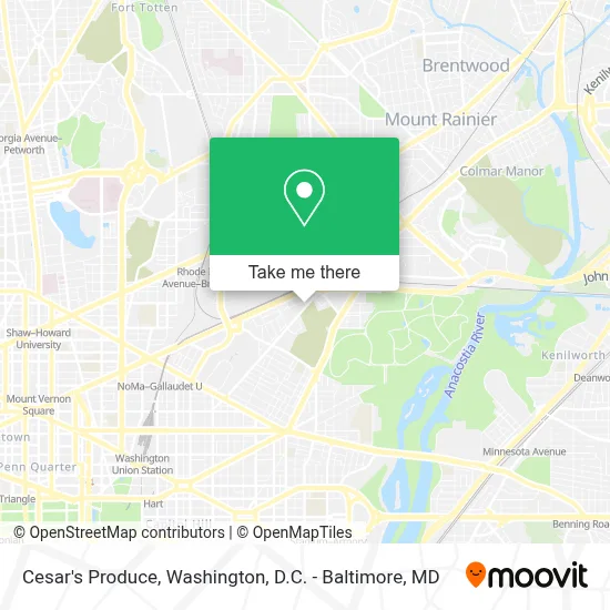 Cesar's Produce map