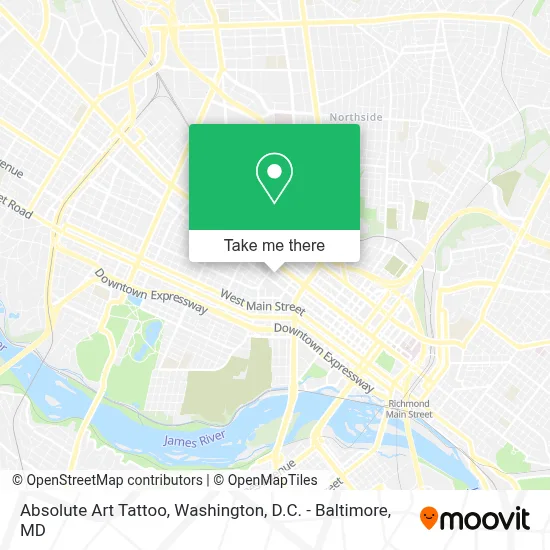 Absolute Art Tattoo map