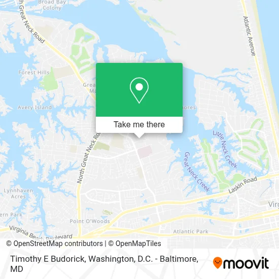 Timothy E Budorick map
