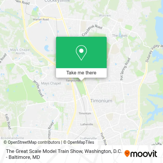 The Great Scale Model Train Show map