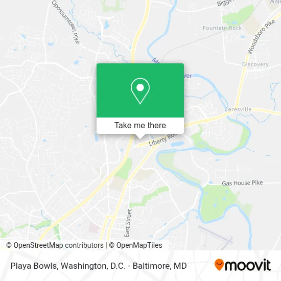 Playa Bowls map