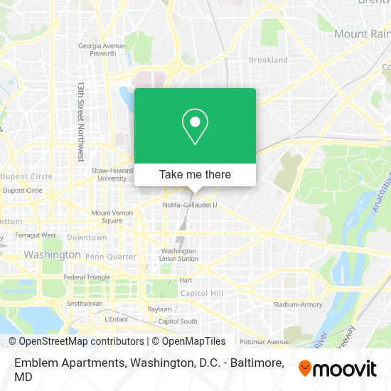 Emblem Apartments map