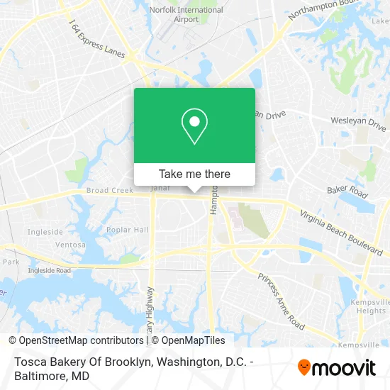 Tosca Bakery Of Brooklyn map