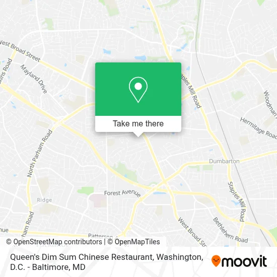Queen's Dim Sum Chinese Restaurant map