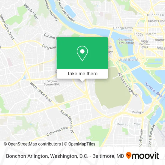 Bonchon Arlington map