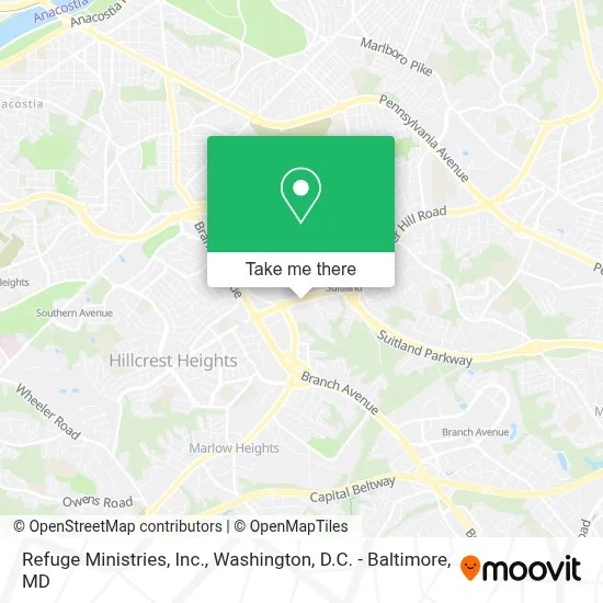 Refuge Ministries, Inc. map