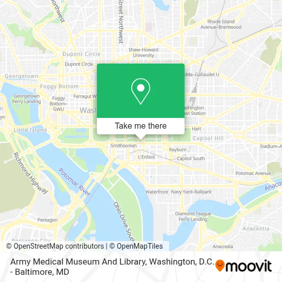 Army Medical Museum And Library map