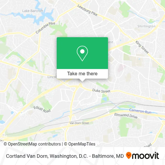 Cortland Van Dorn map