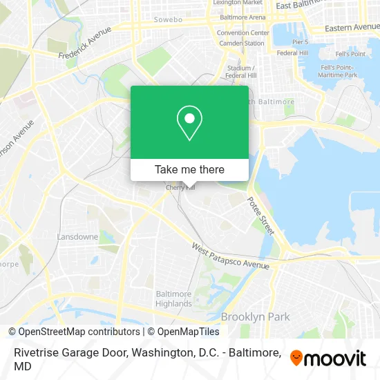 Rivetrise Garage Door map