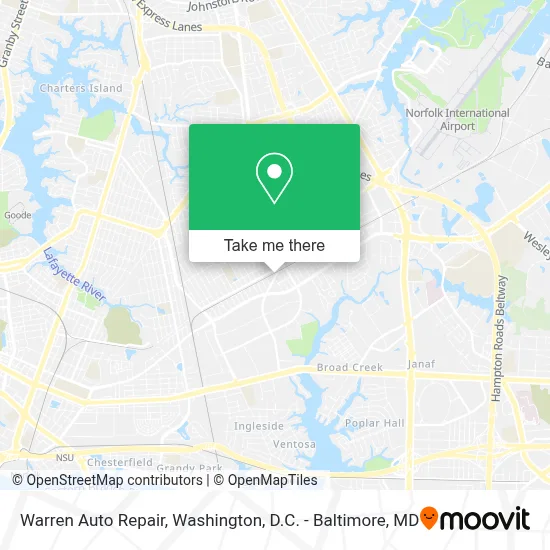 Warren Auto Repair map