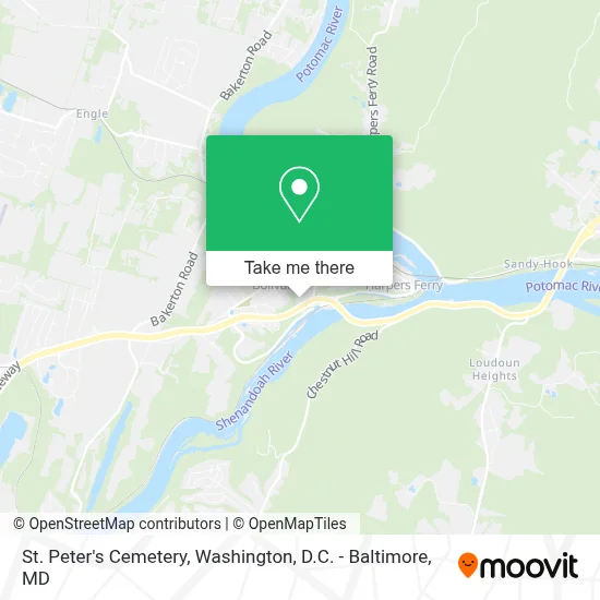 St. Peter's Cemetery map