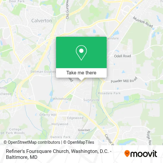 Refiner's Foursquare Church map