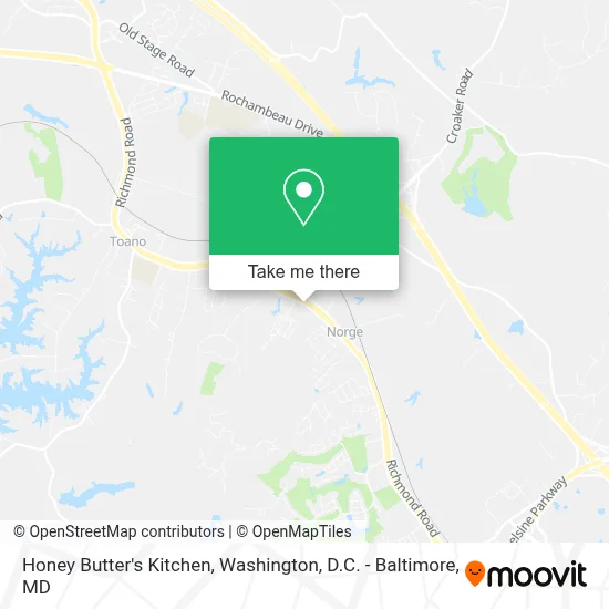 Honey Butter's Kitchen map