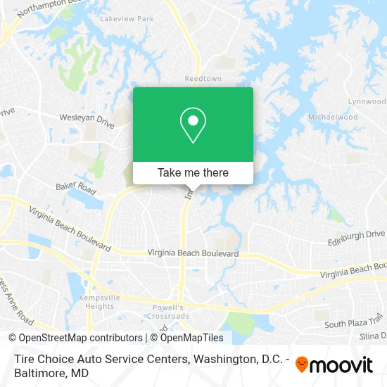 Tire Choice Auto Service Centers map