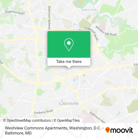 Westview Commons Apartments map