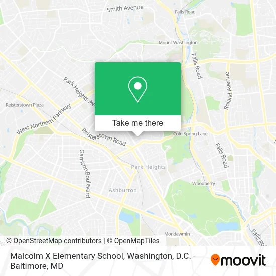 Malcolm X Elementary School map