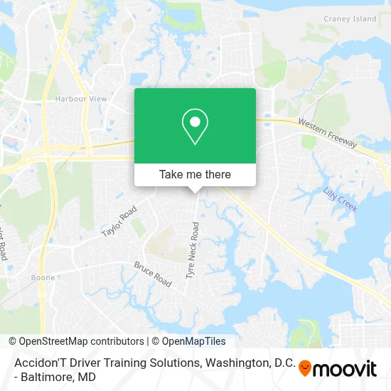 Accidon'T Driver Training Solutions map