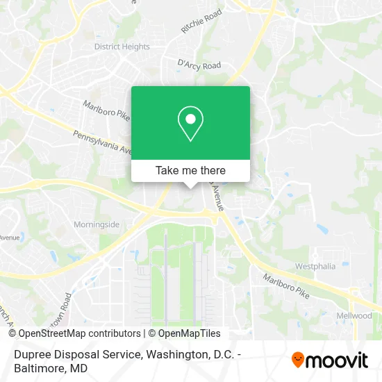 Dupree Disposal Service map