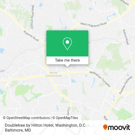 Doubletree by Hilton Hotel map