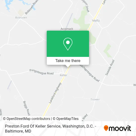 Preston Ford Of Keller Service map