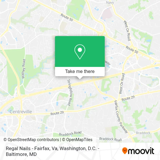 Regal Nails - Fairfax, Va map
