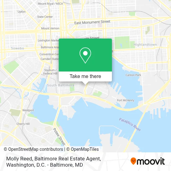 Molly Reed, Baltimore Real Estate Agent map