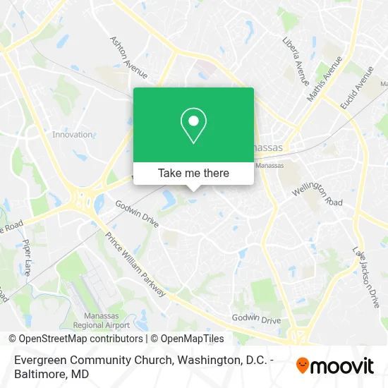 Evergreen Community Church map