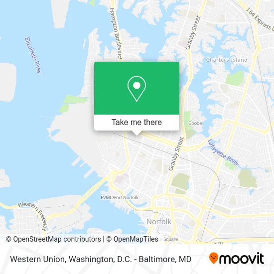 Western Union map