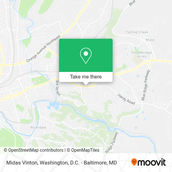 Midas Vinton map