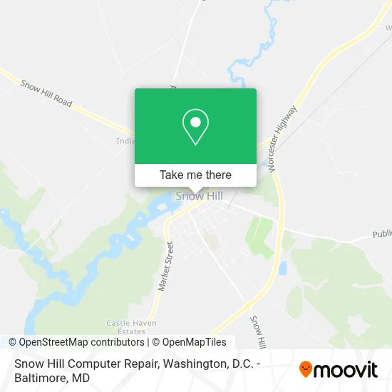 Snow Hill Computer Repair map