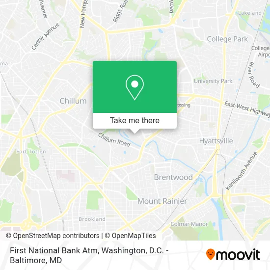 First National Bank Atm map