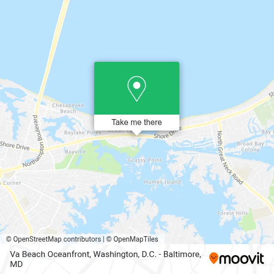 Va Beach Oceanfront map