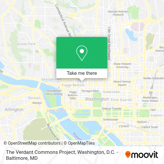 The Verdant Commons Project map