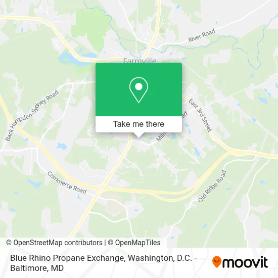 Blue Rhino Propane Exchange map