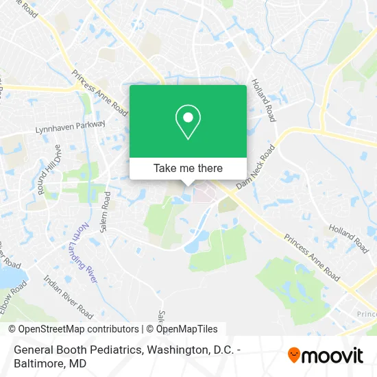 General Booth Pediatrics map