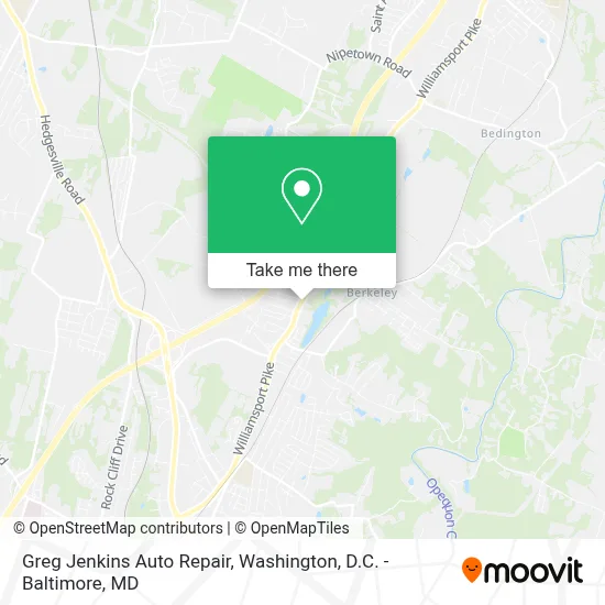 Greg Jenkins Auto Repair map