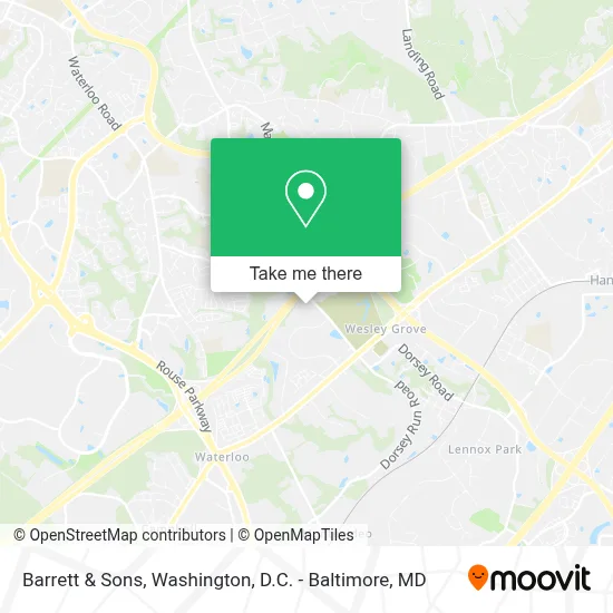 Barrett & Sons map