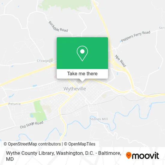 Wythe County Library map