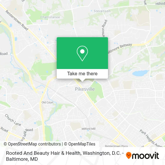 Rooted And Beauty Hair & Health map