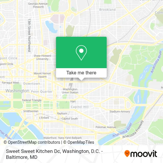 Sweet Sweet Kitchen Dc map